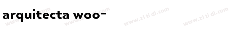 arquitecta woo字体转换